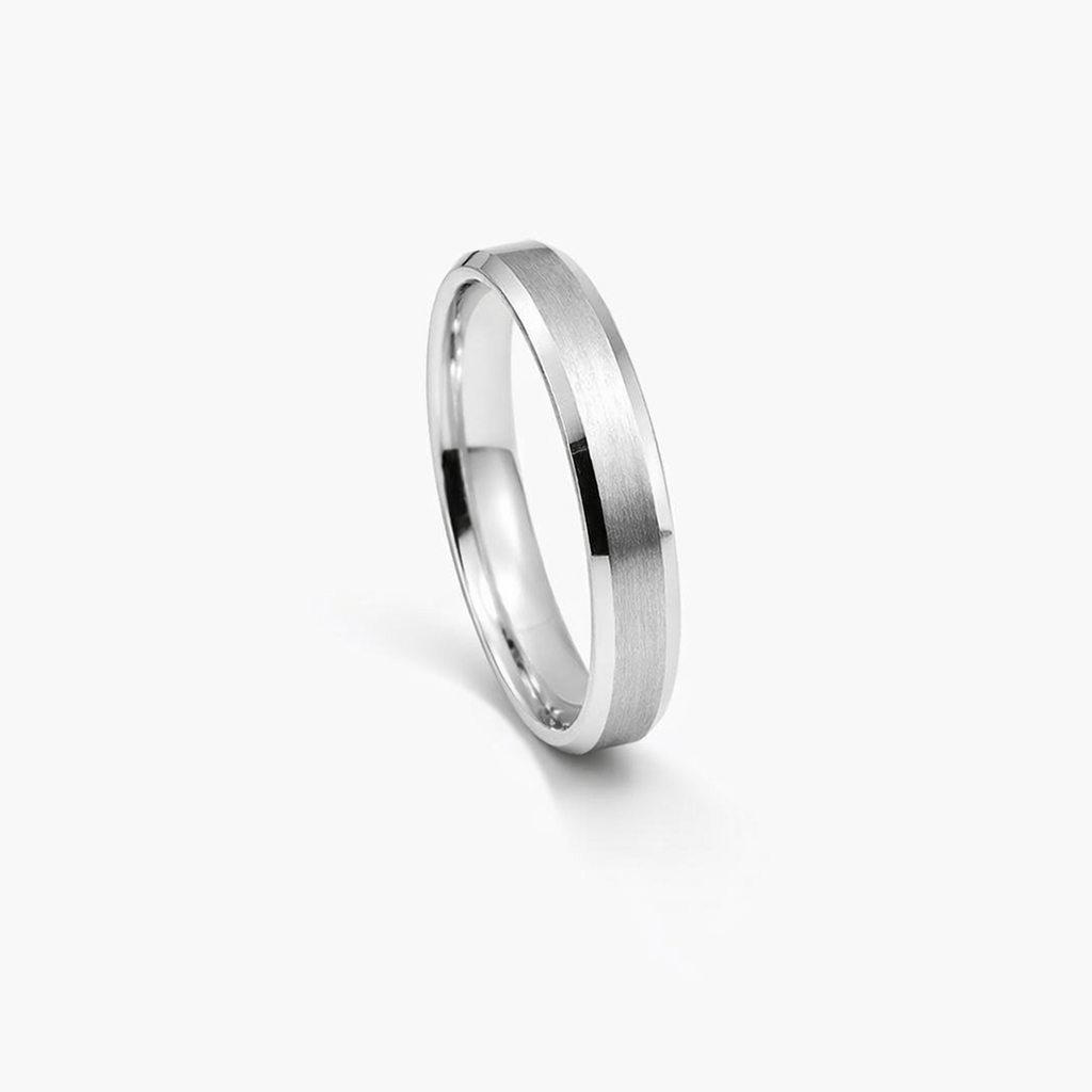 SHARP EDGED MEN SILVER BAND – Marly Silver