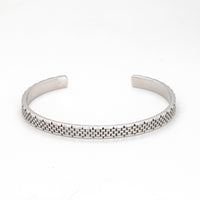 WATCH SHAPE MEN SILVER BANGLE