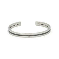 BLACK FRAMED TENNIS MEN SILVER BANGLE