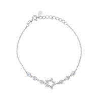 STAR SHAPE SILVER BRACELET