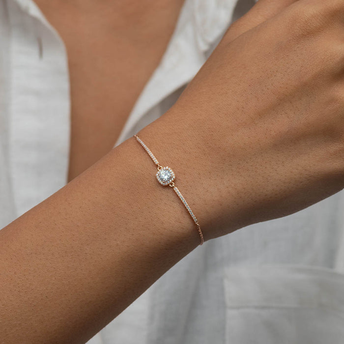 SQUARE SHAPED SILVER BRACELET