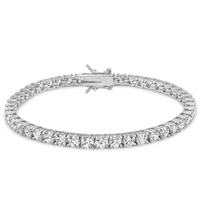 FULL ROUND TENNIS SILVER BRACELET