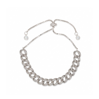ADJUSTABLE GOURMET SILVER BRACELET