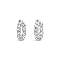 GOURMET SHAPE HOOP SILVER EARRING