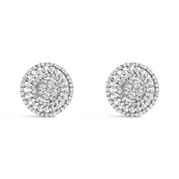 TINY CIRCLE SHAPED STUD SILVER EARRING