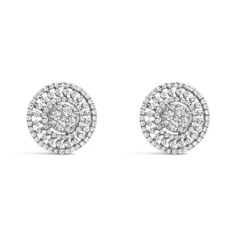 TINY CIRCLE SHAPED STUD SILVER EARRING