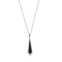SWORD SHAPE MEN SILVER NECKLACE