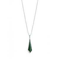 SWORD SHAPE MEN SILVER NECKLACE