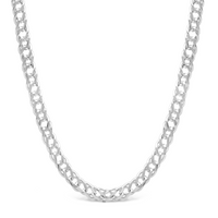 GOURMET CHAIN MEN SILVER NECKLACE