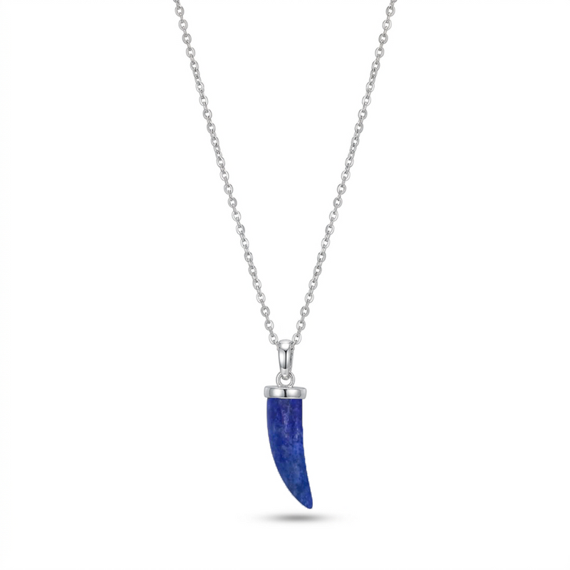 TINY CHROME REBEL MEN SILVER NECKLACE