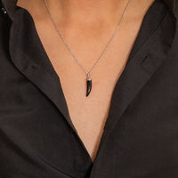 TINY CHROME REBEL MEN SILVER NECKLACE