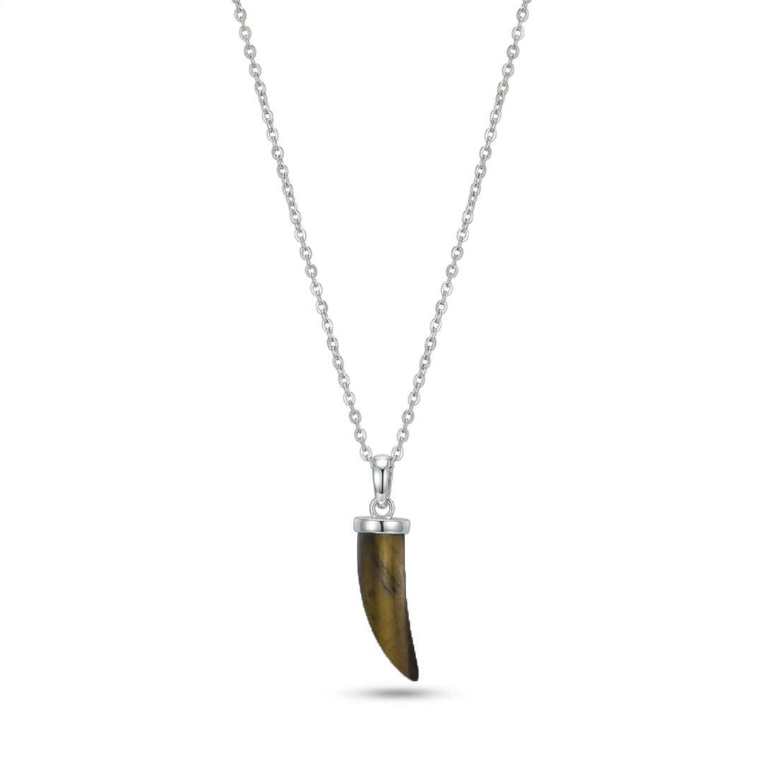 TINY CHROME REBEL MEN SILVER NECKLACE