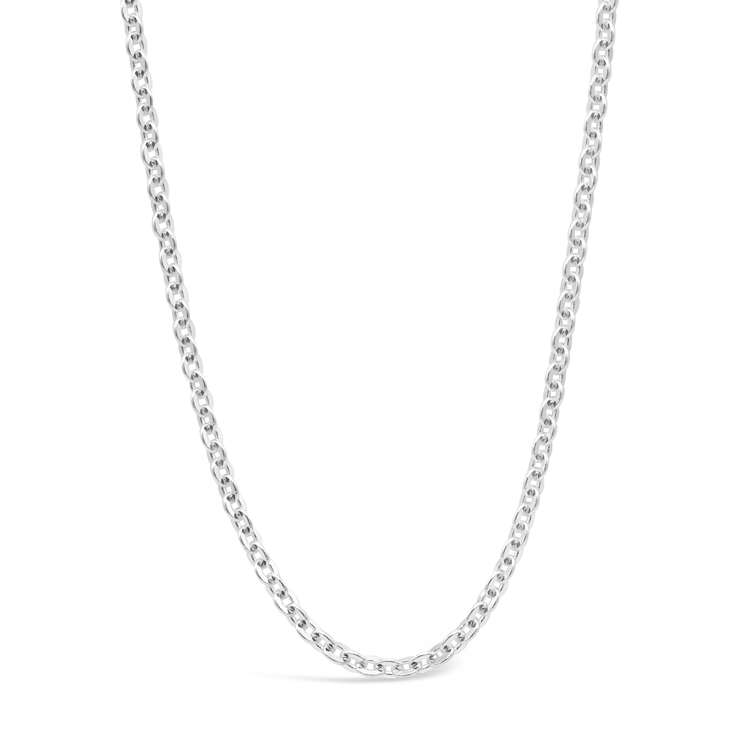 PERSONALIZIED CHAIN MEN SILVER NECKLACE