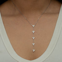 TRIPLE BOND FLOWER SHAPED SILVER SET