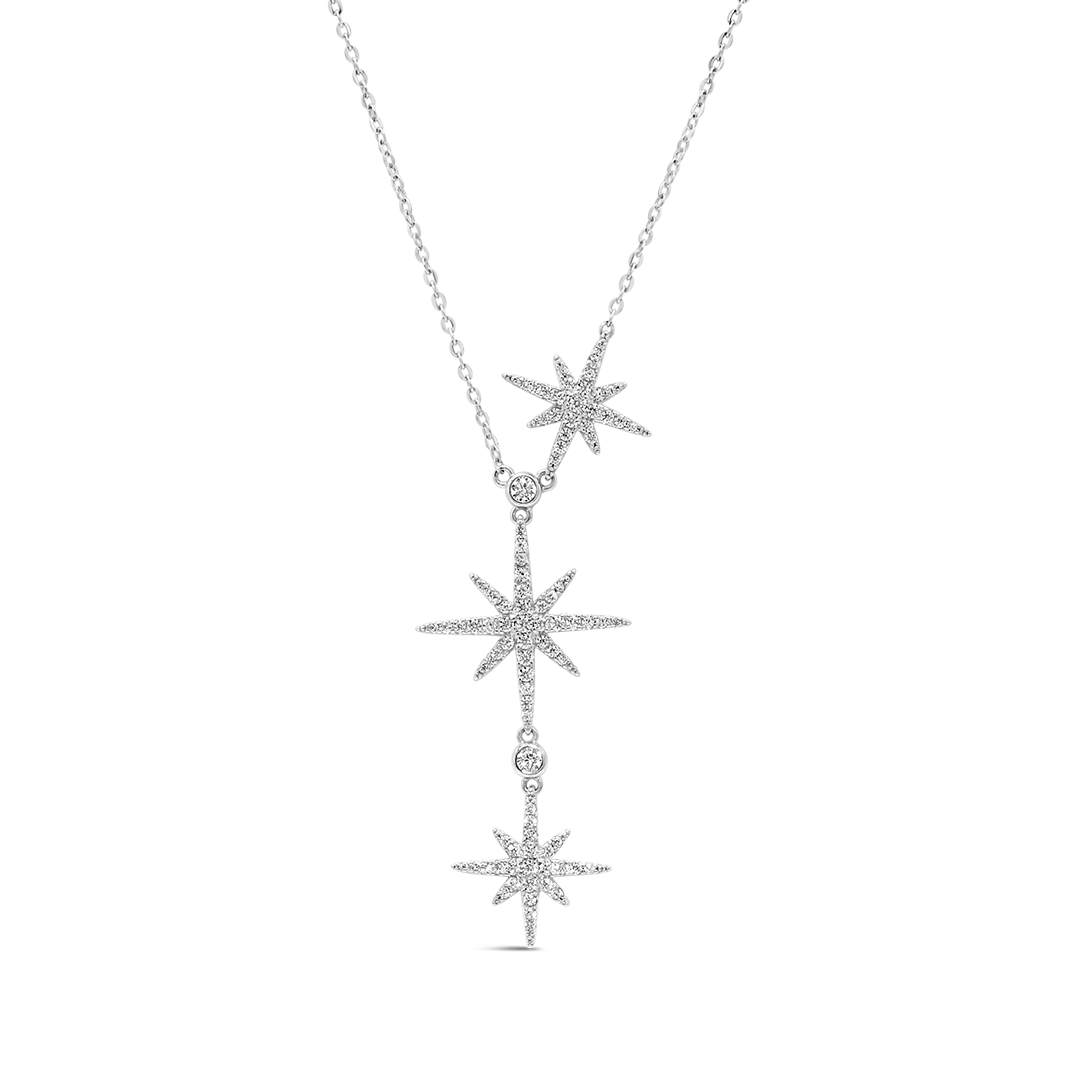 EASTERN STARS SILVER NECKLACE