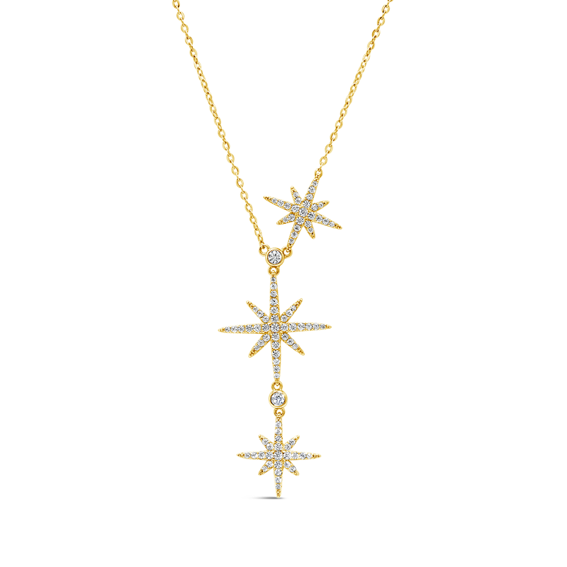 EASTERN STARS SILVER NECKLACE