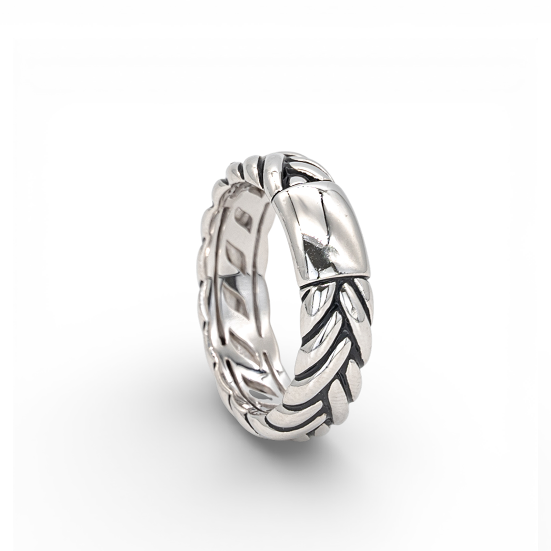 PALIN STALK MEN SILVER BAND