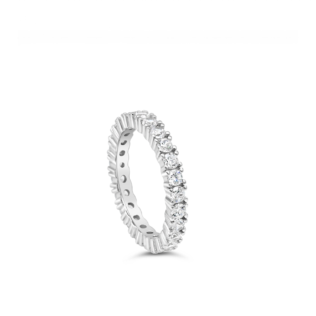 UNIQUE FULL ROUND SILVER BAND