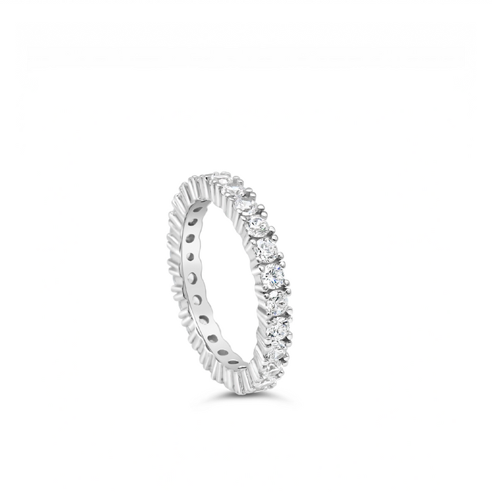 UNIQUE FULL ROUND SILVER BAND