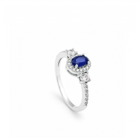SHINNY OVAL SILVER RING