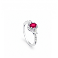 SHINNY OVAL SILVER RING